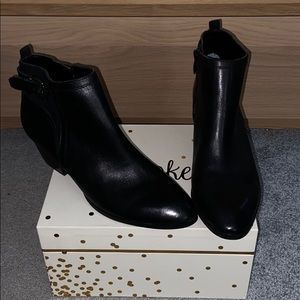 Franco Sarto Black Leather Booties